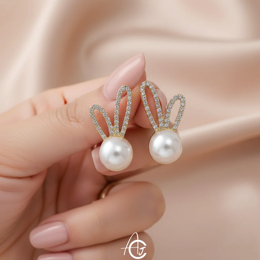 Pearl Bling Earrings