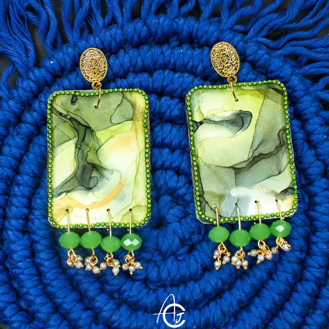 Fluid Earrings : Handmade