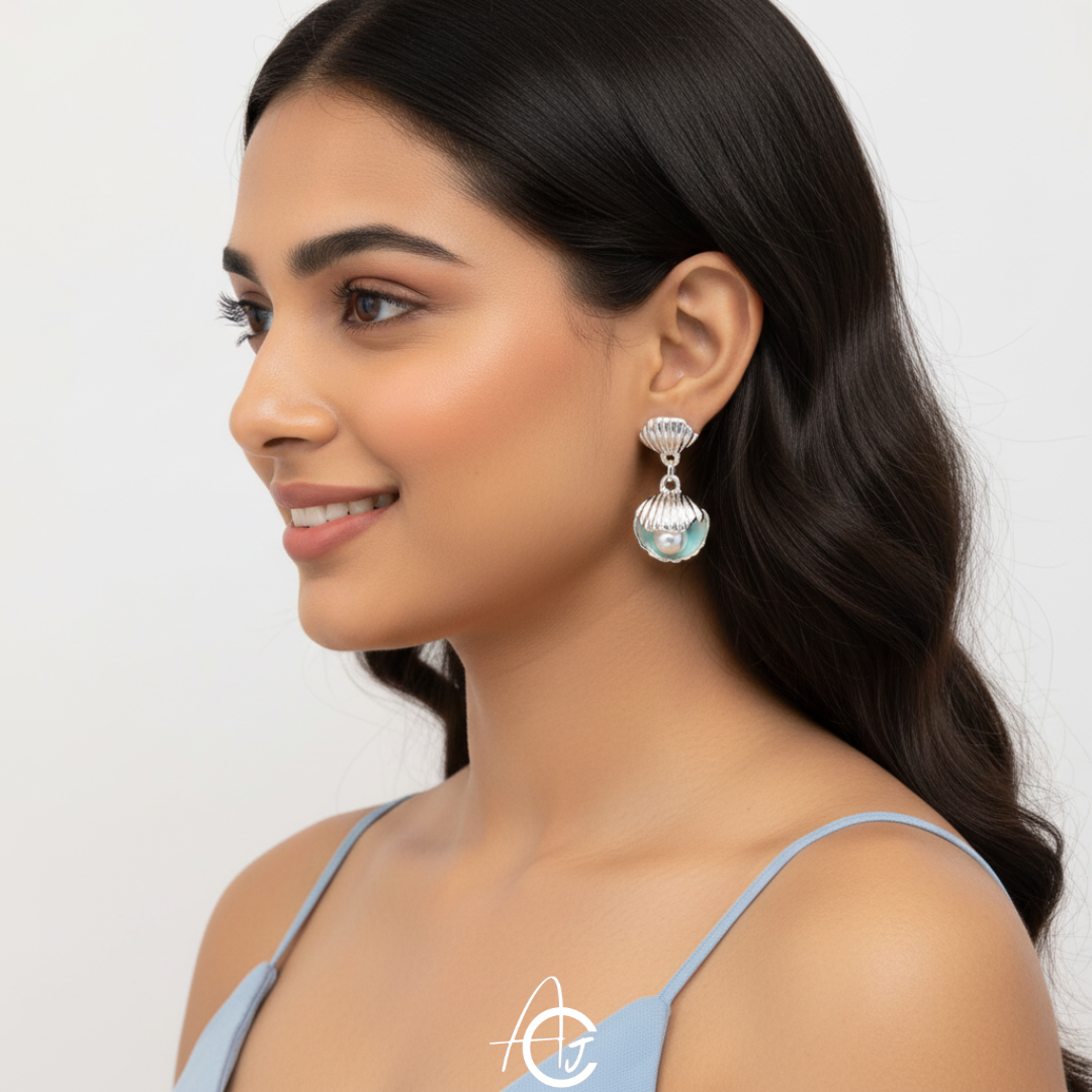 Pearl And Shell Earrings