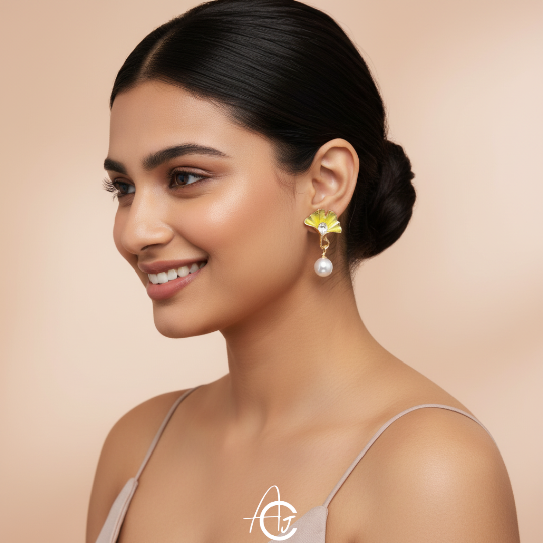 Pearl And Shell Earrings