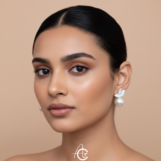 Butterfly Pearl Earrings