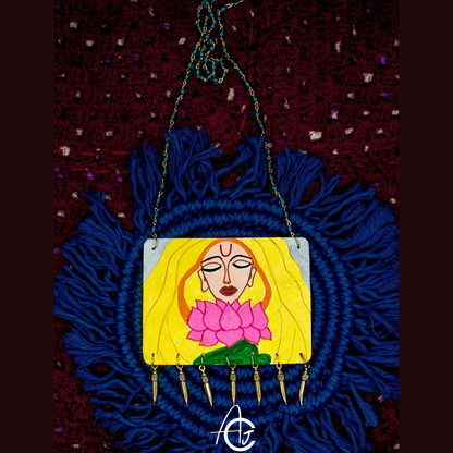 Statement Necklace, Handpainted : Handmade