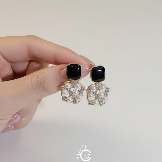 Pearl Bling Earrings