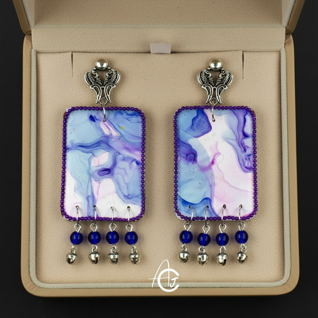 Fluid Earrings : Handmade