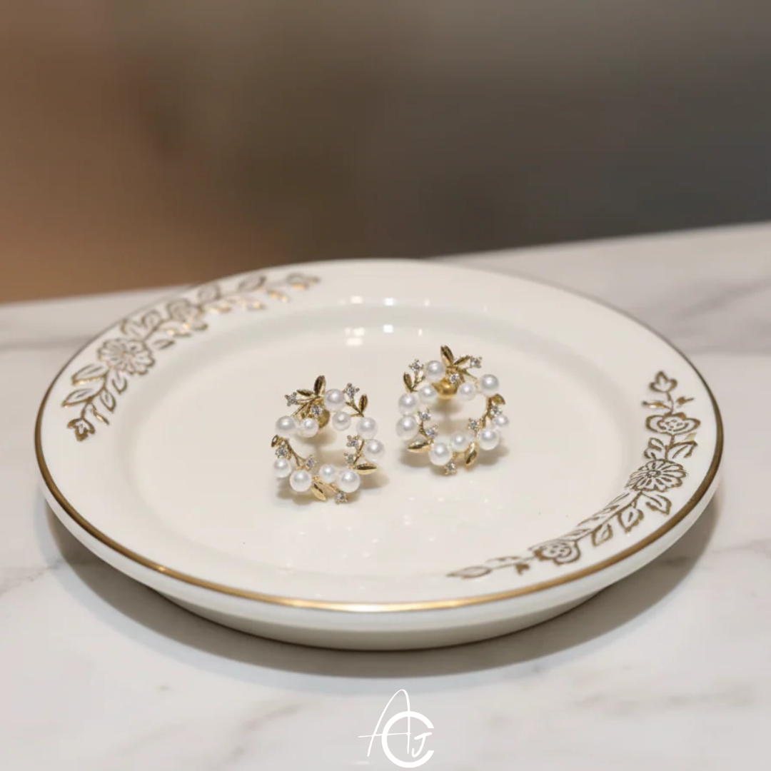 Bling Pearl Earrings