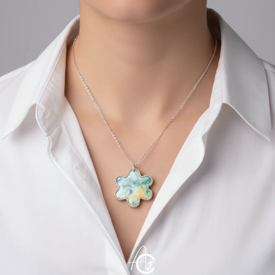 Fluid Necklace : Handmade