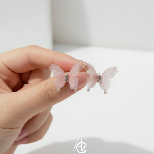 Butterfly Earrings Pink