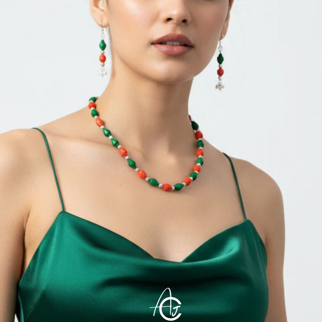 Beads Necklace Set : Handmade