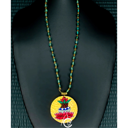 Statement Necklace, Handpainted : Handmade