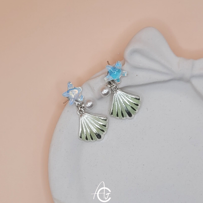 Pearl And Shell Earrings