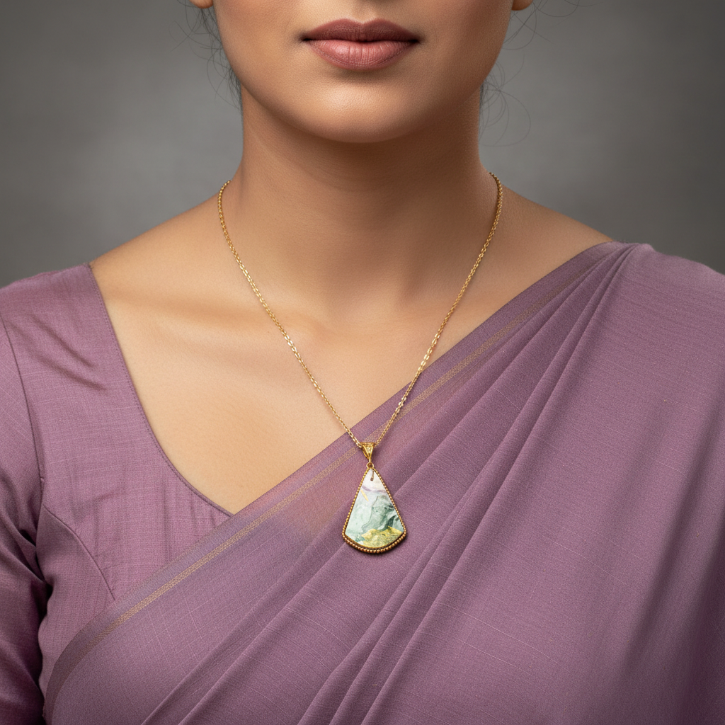 Fluid Necklace : Handmade