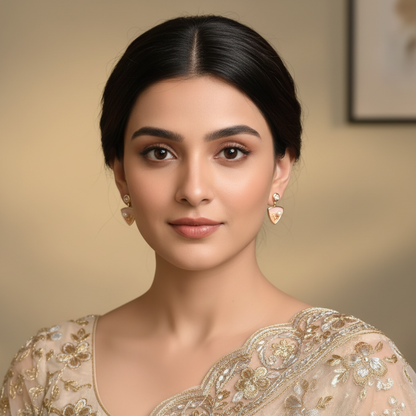 Daisy Studs Pink Earring