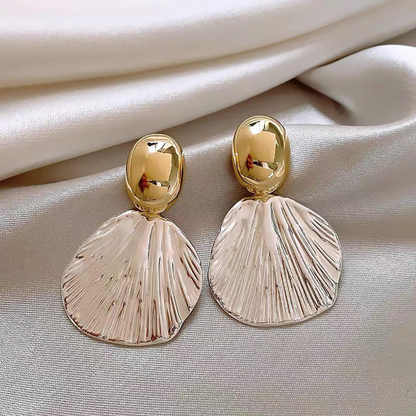 Drop Dual Tone Earrings