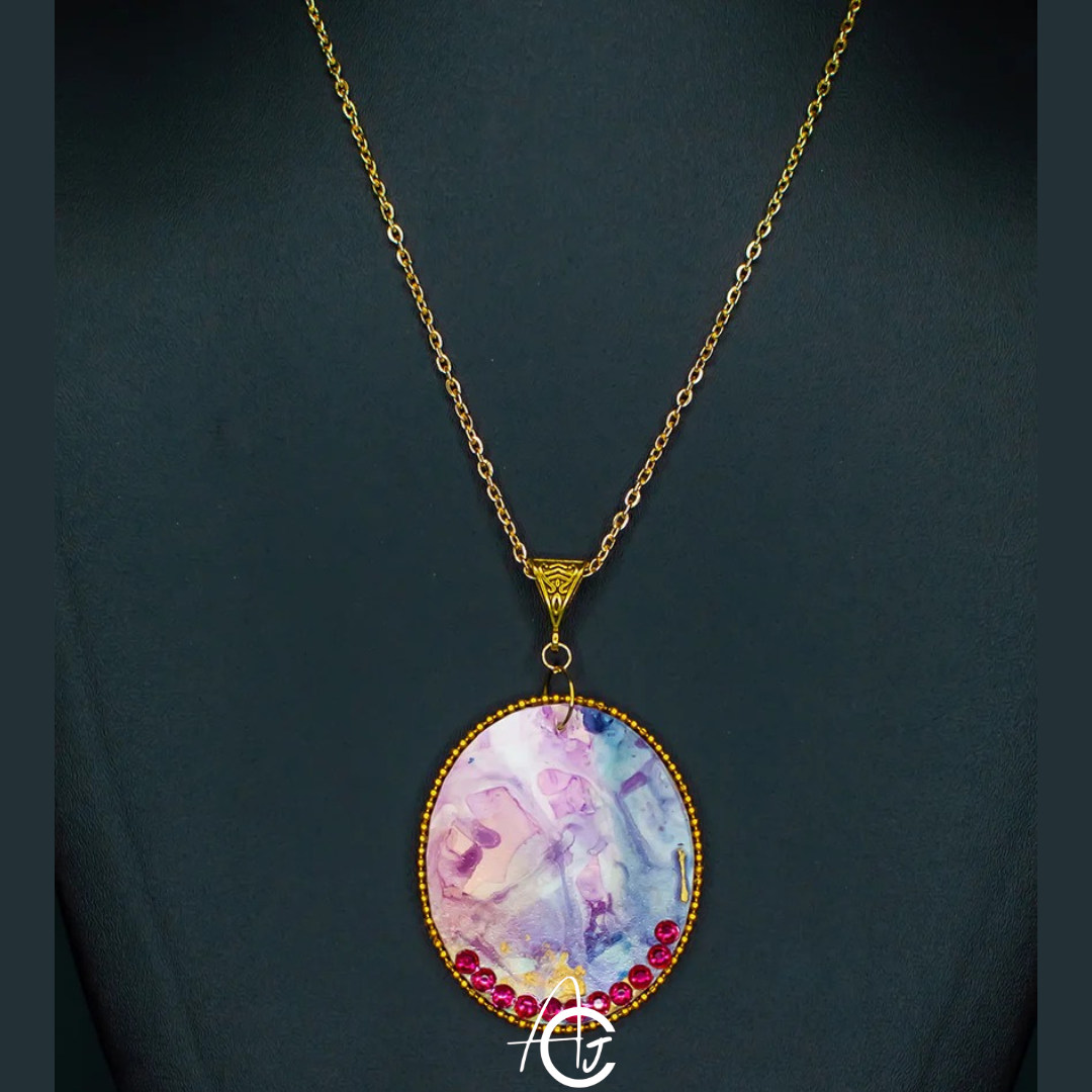 Fluid Necklace : Handmade