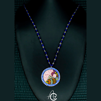 Statement Necklace, Handpainted : Handmade