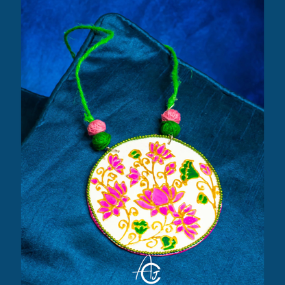 Statement Necklace, Handpainted : Handmade