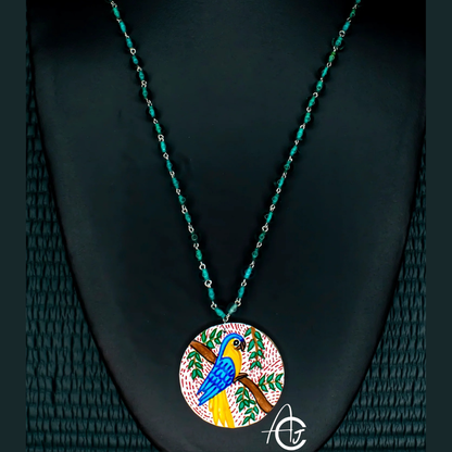 Statement Necklace, Handpainted : Handmade