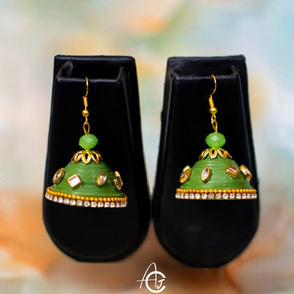 Statement Jhumka Earrings : Handmade