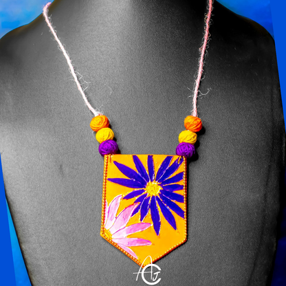 Statement Necklace, Handpainted : Handmade