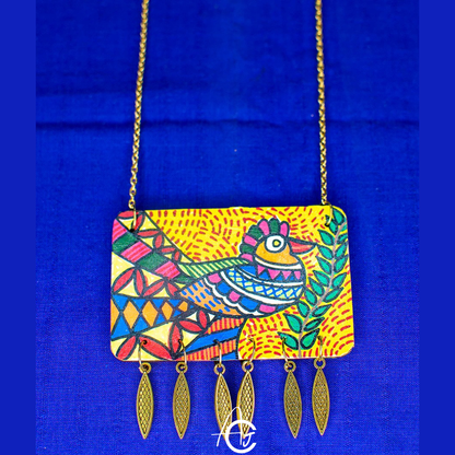 Statement Necklace, Handpainted : Handmade