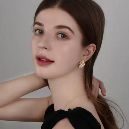 korean style earrings,korean fashion earrings,fancy stylish earrings,new trendy jewellery,inexpensive fashion jewelry,korean earrings,trending earrings designs,Pearl Earrings, Pearl Necklace