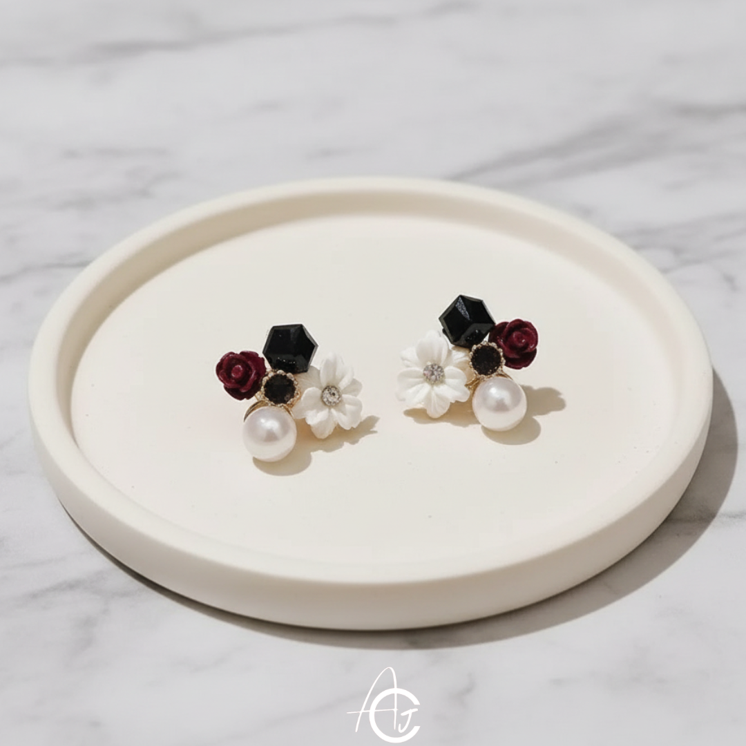 Flower Wine Earrings