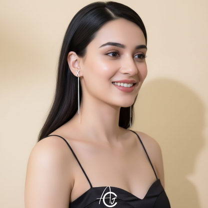 Cross Long Chain Earrings