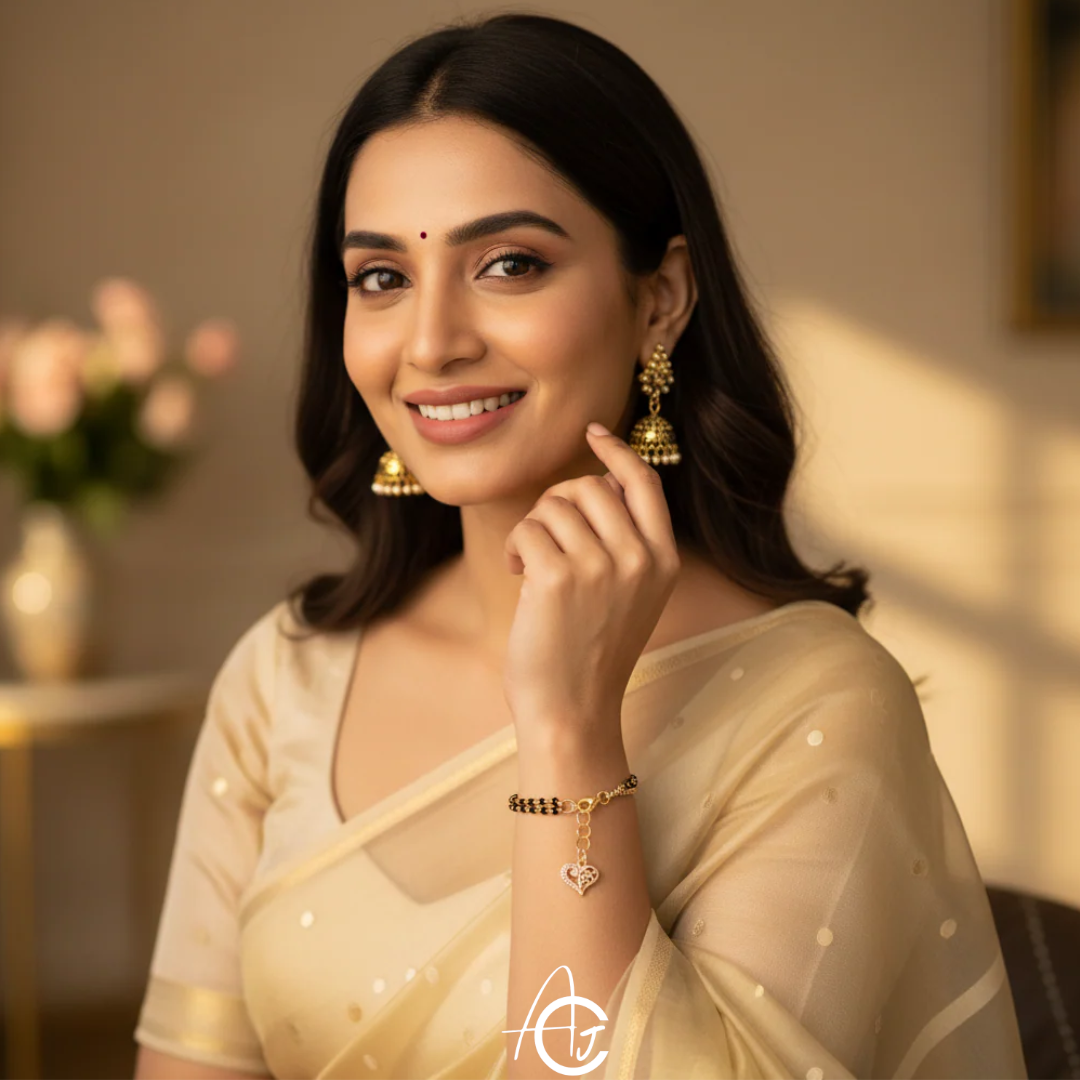 Raveena Mangalsutra Bracelet : Handmade