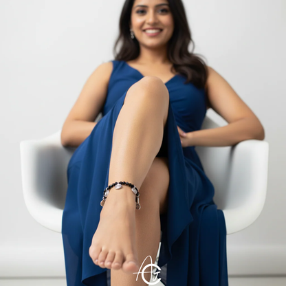 Spiral charms Anklet : Handmade