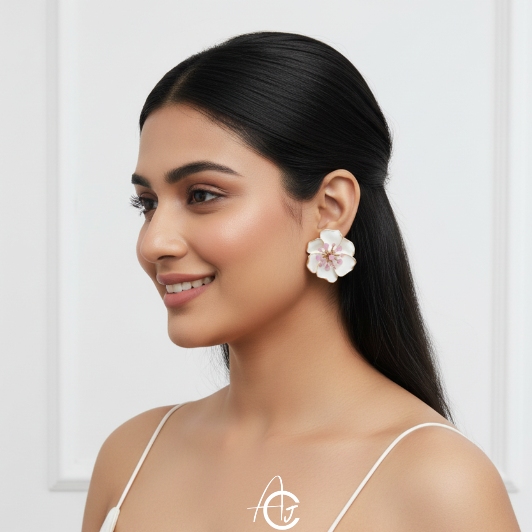 Flower Bling Earrings