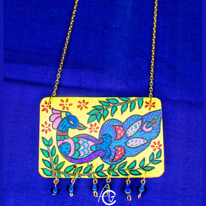 Statement Necklace, Handpainted : Handmade