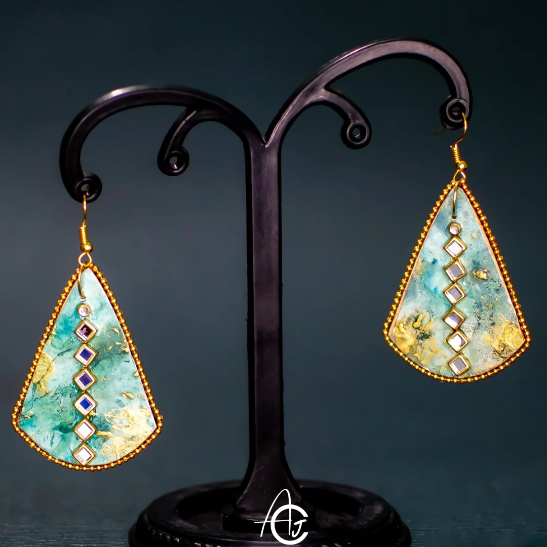 Fluid Earrings : Handmade