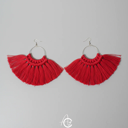 Macrame Earrings : Handmade