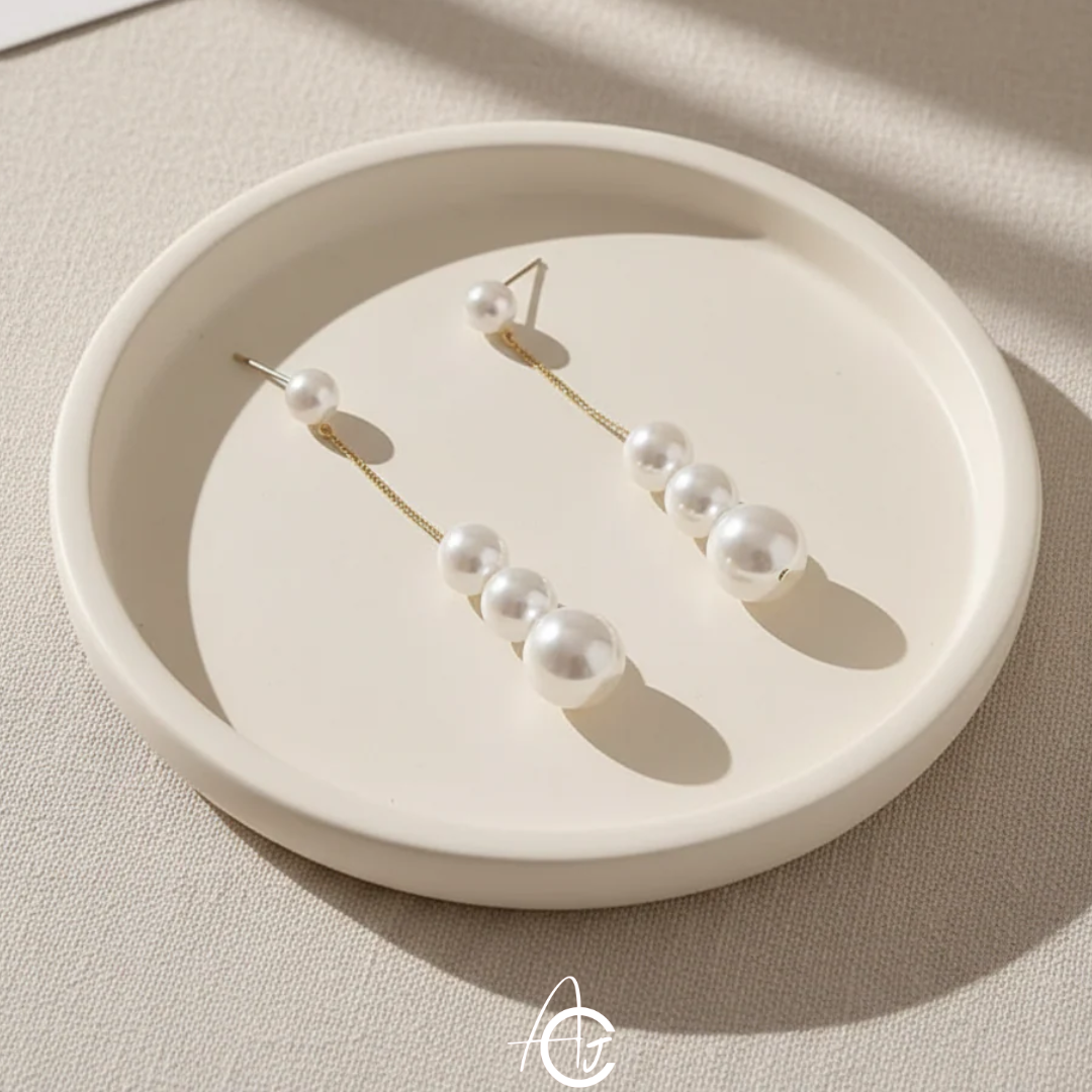Pearl Chain Earrings