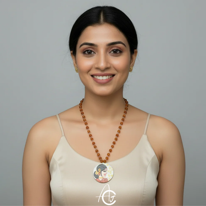 Statement Necklace, Handpainted : Handmade