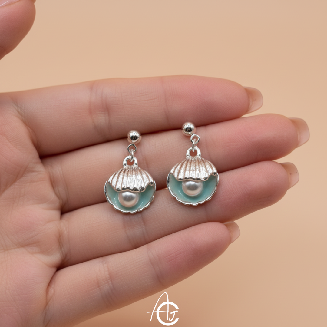 Pearl And Shell Earrings