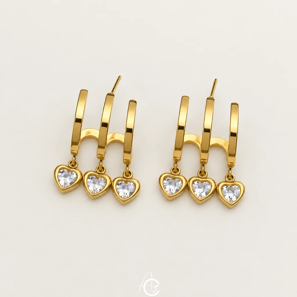 Claw And Drop Earrings