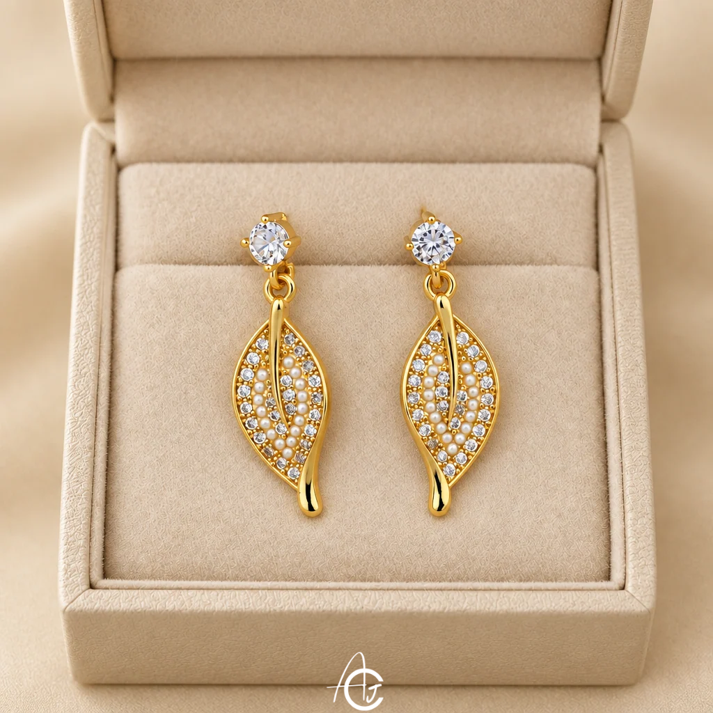 Leaf Drop Earrings