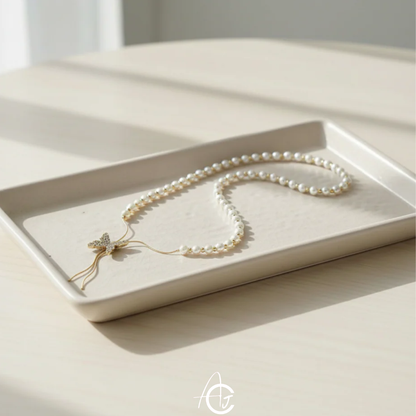 Pearls Butterfly Necklace