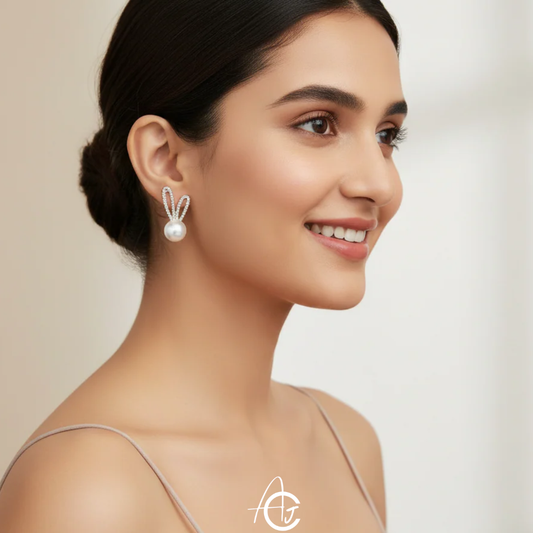 Pearl Bling Earrings