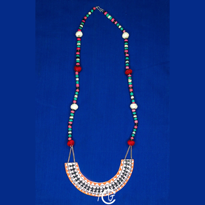 Statement Necklace, Handpainted : Handmade