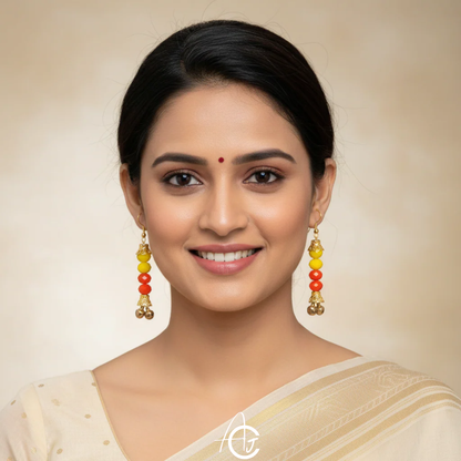 Statement Necklace Set, Handpainted : Handmade