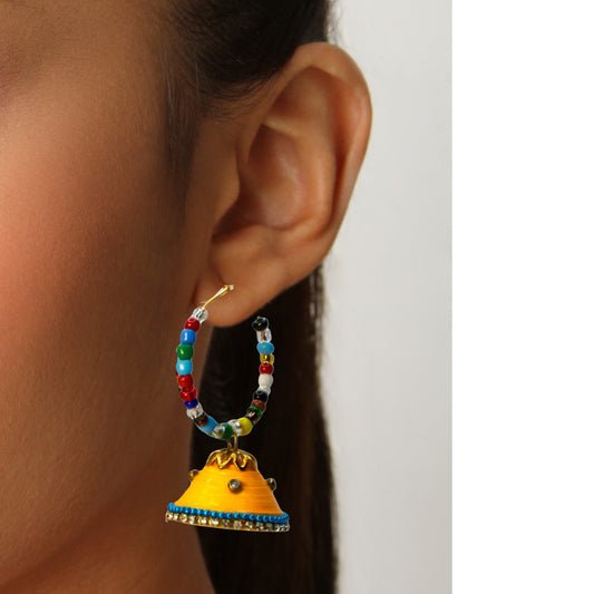 Aadhya Jhumka Earrings : Handmade
