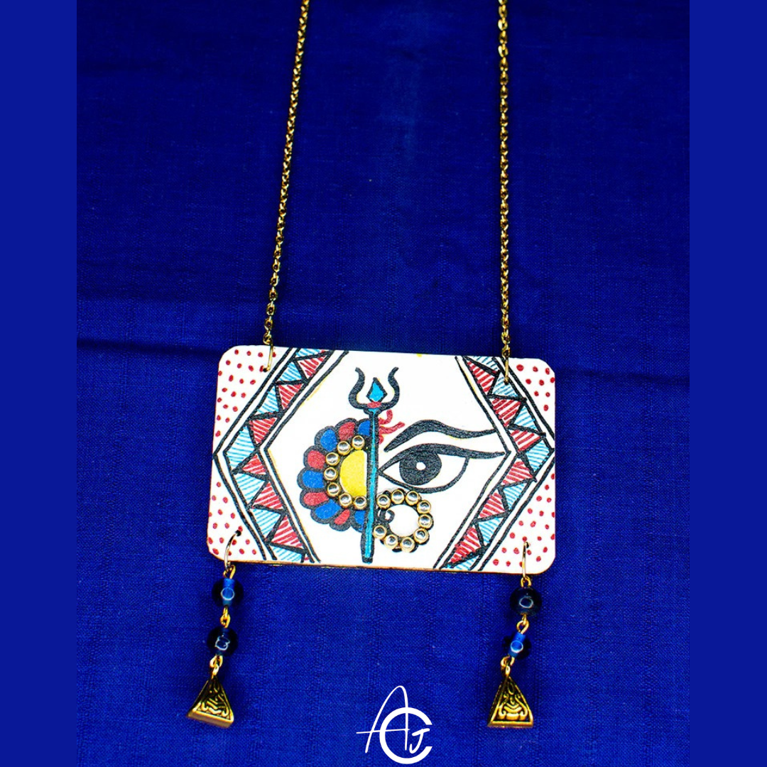 Statement Necklace, Handpainted : Handmade