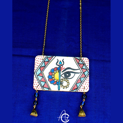 Statement Necklace, Handpainted : Handmade