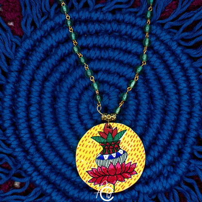 Statement Necklace, Handpainted : Handmade