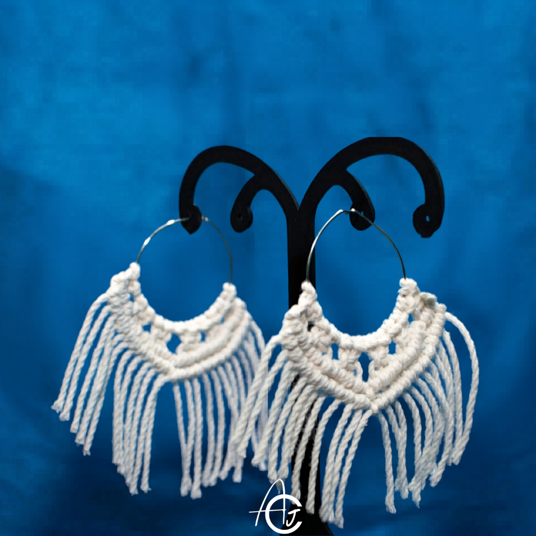 Macrame Earrings : handmade