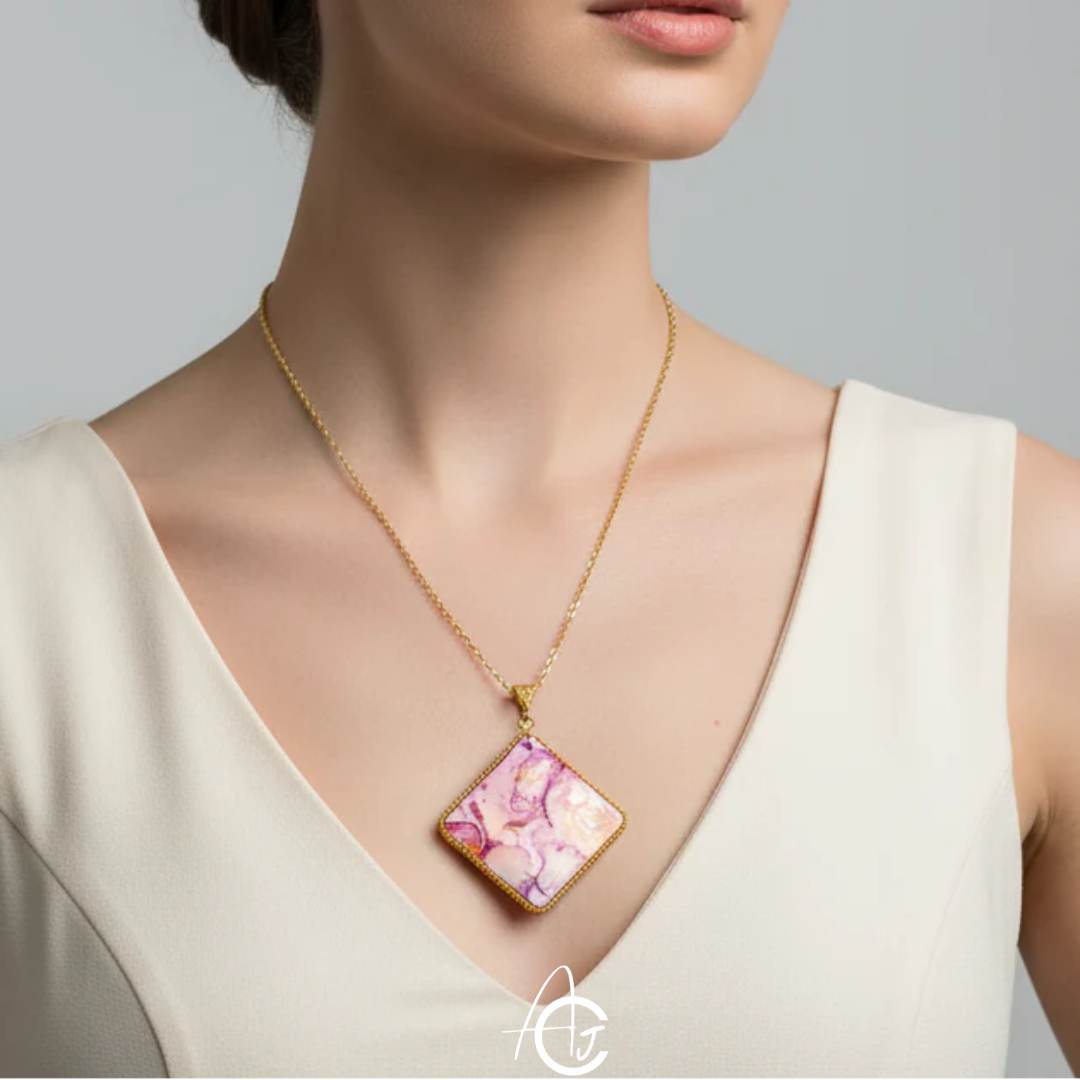 Fluid Necklace : Handmade