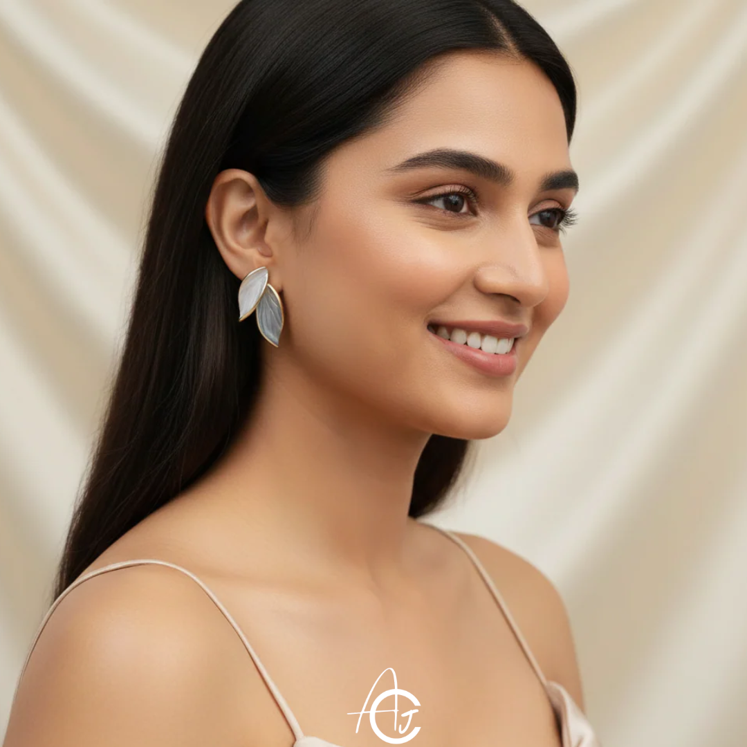 Leafy Stud Earrings