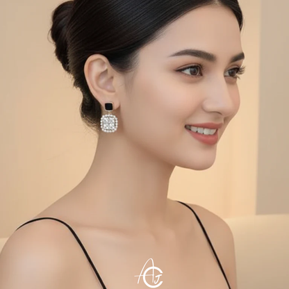 Bling Crystal Pearl Earrings